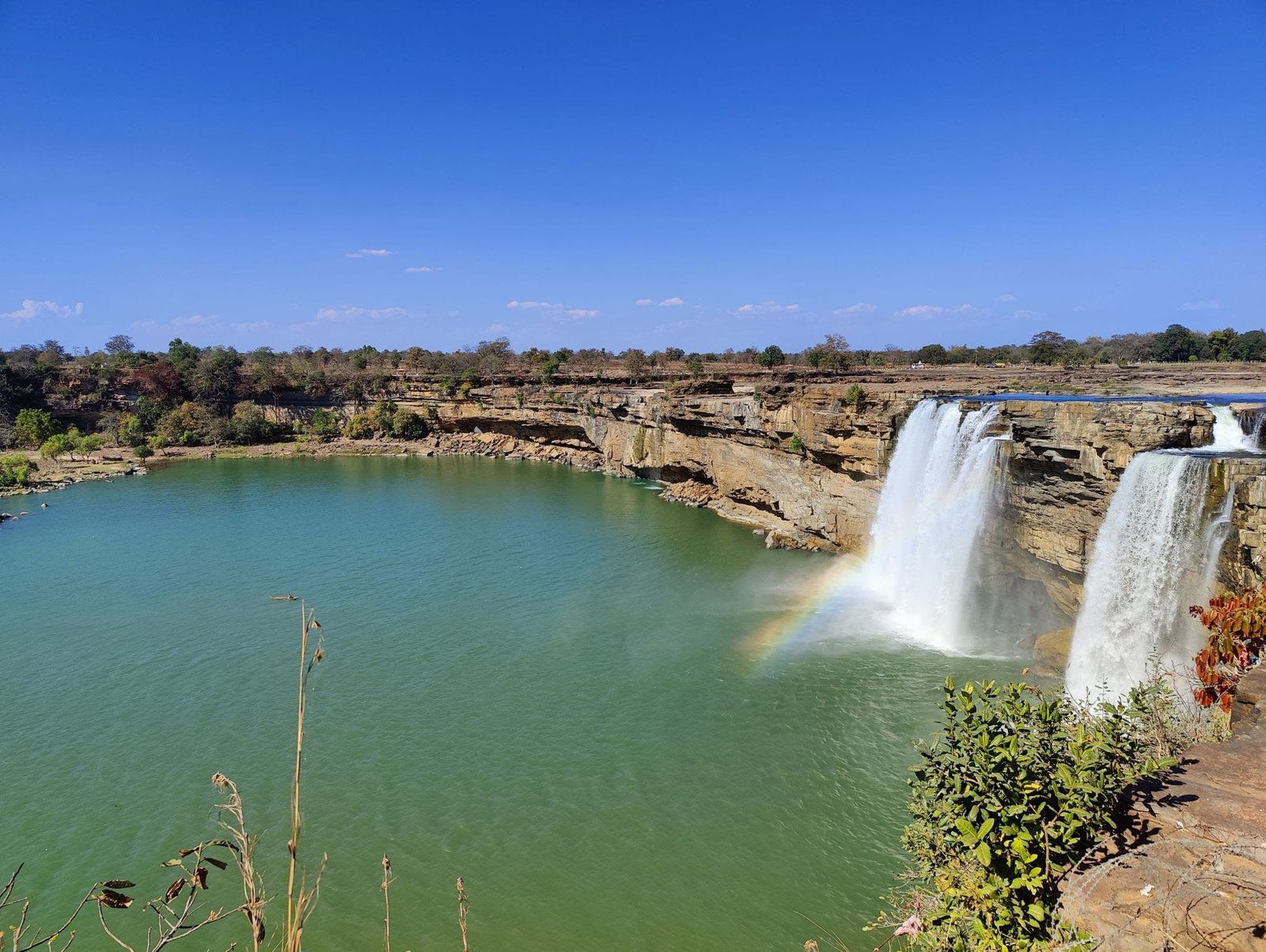 Chitrakote Waterfalls wide view landscape