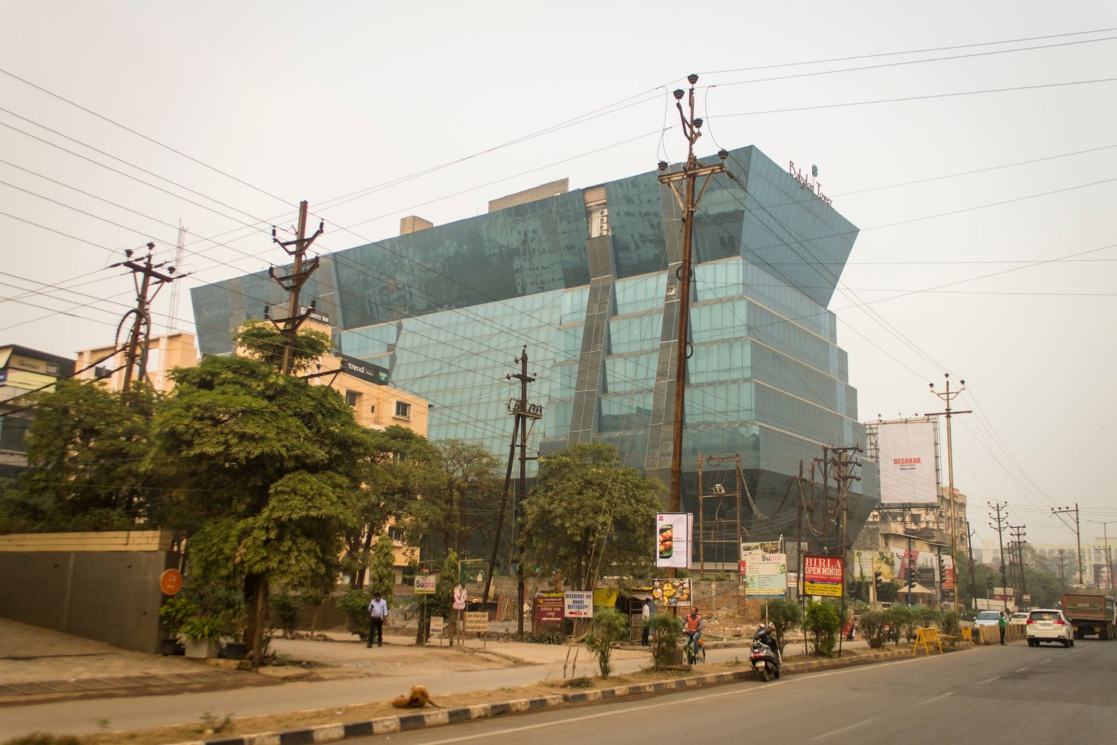 Raipur urban street city infrastructure view